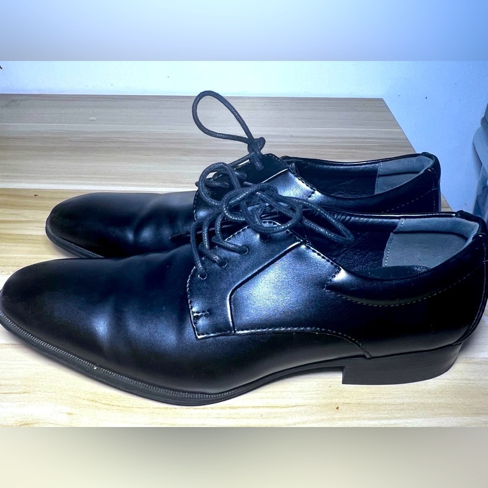Alfani Black Leather Oxford Shoes